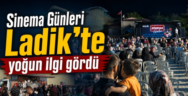 Konya Büyükşehir Belediyesi Sinema Günleri Ladik'te yoğun ilgi gördü