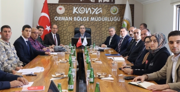 Konya’da orman yangınları için kritik toplantı: Kurumlar koordinasyon planını belirledi