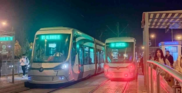 Konya’da tramvay seferlerine gece ayarı!