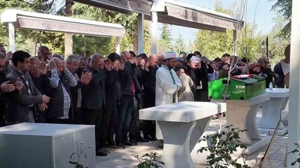 Konya'daki saldırıda hayatını kaybeden Aktaş, defnedildi