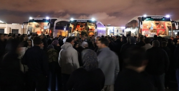 Konya’dan ilk hac kafilesi kutsal topraklara uğurlandı