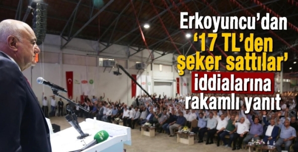 Konya Şeker’de Erkoyuncu’ya tam destek