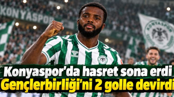 Konyaspor'da hasret sona erdi! Gençlerbirliği'ni 2 golle devirdi