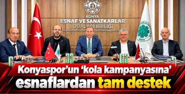Konyaspor’un ‘kola kampanyasına’ esnaflardan tam destek