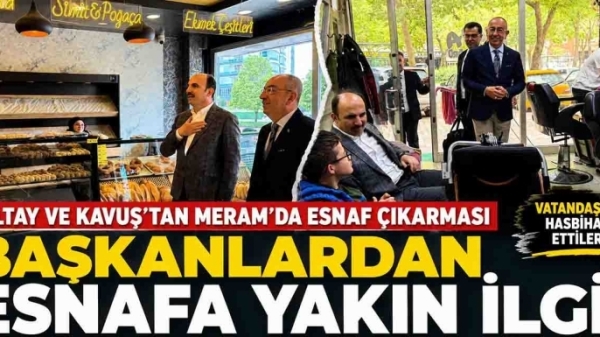 Meram sokaklarında dikkat çeken ziyaret