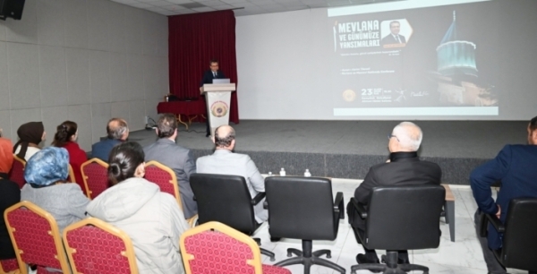 ‘Mevlana ve günümüze yansımaları’ konferansı Sarayönü’nde yoğun ilgi gördü