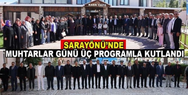 Sarayönü’nde Muhtarlar Günü üç programla kutlandı