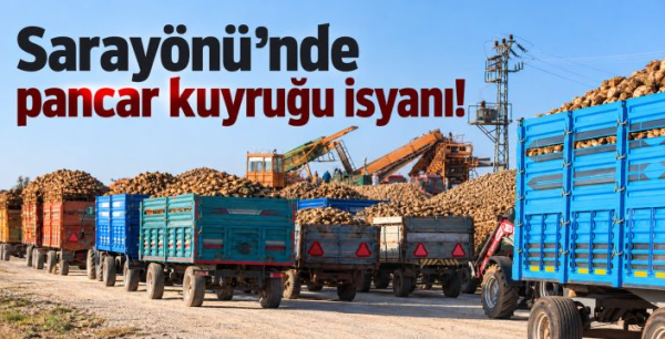 Sarayönü’nde pancar kuyruğu isyanı! 53 Bin Tonluk hedefte gecikme tepkisi