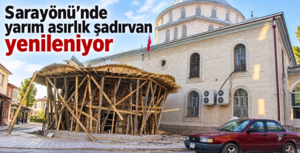 Sarayönü’nde yarım asırlık şadırvan yenileniyor