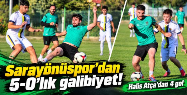Sarayönüspor’dan 5-0’lık galibiyet! Halis Atça’dan 4 gol