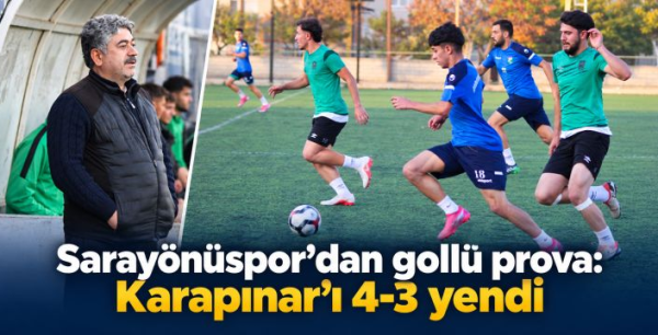 Sarayönüspor’dan gollü prova: Karapınar’ı 4-3 yendi