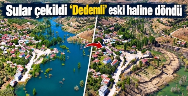 Sular çekildi ‘Dedemli’ eski haline döndü