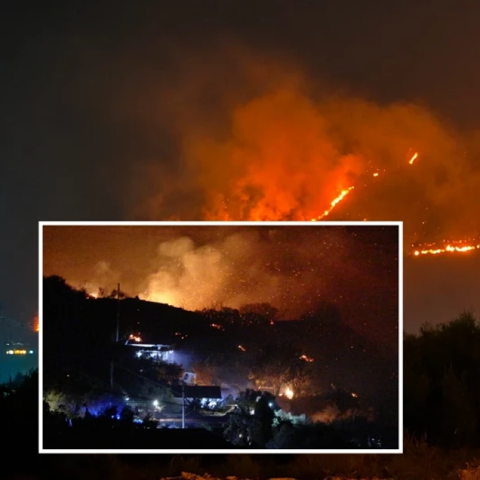 Sicilya Adası'nda yangın felaketi: Yerel halk tahliye edildi