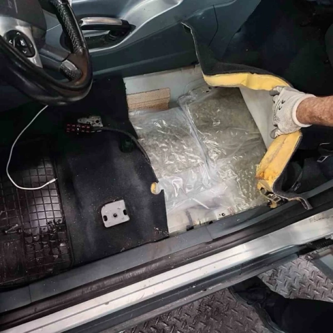 Sınırda büyük uyuşturucu operasyonu: 31 kilo esrar ele geçirildi