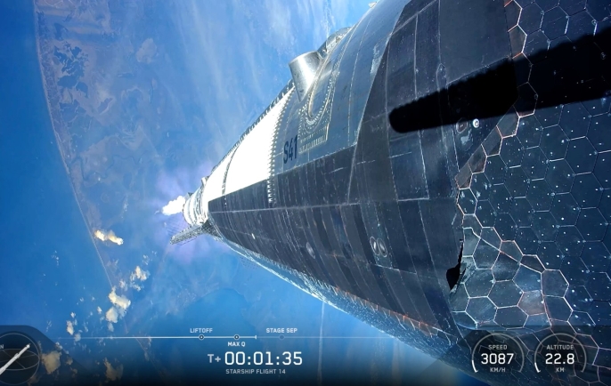 SpaceX'in Starship roketi, ilk kez yörüngeye ulaştı
