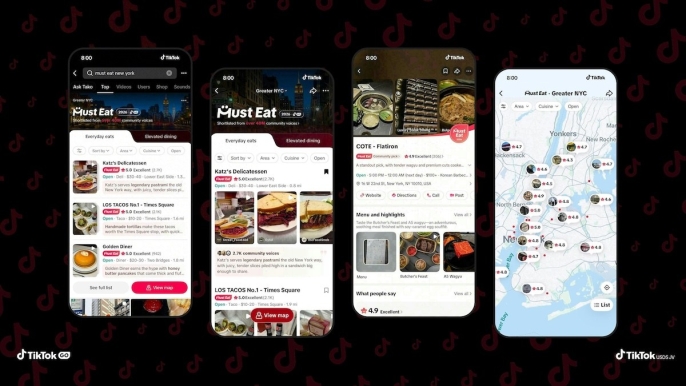TikTok restoran rehberiyle 'Mutlaka Tadılmalı'yı başlattı