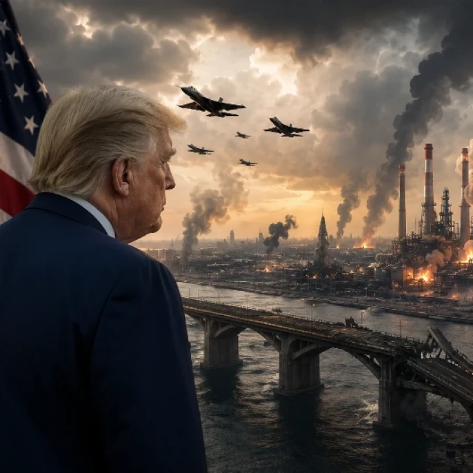 Trump'tan İran'a sert mesaj: Müzakere olmazsa enerji santralleri ve köprüler hedefte