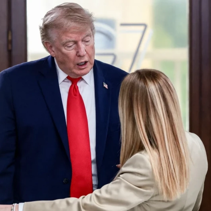 Trump'tan Meloni'ye sert sözler: 'Bizi ve dünyayı savunmak için ortada yoklar