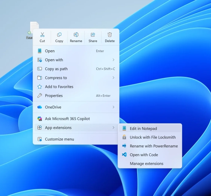Windows 11'de sağ tık menüsü yenileniyor - 2
