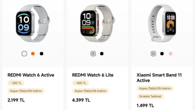 Xiaomi'den yeni akıllı saat ve bileklikler Türkiye'de - 2