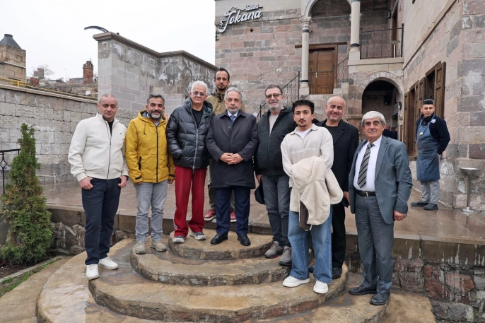 Zafer Algöz, Kayseri Talas'ta sanatseverlerle buluştu